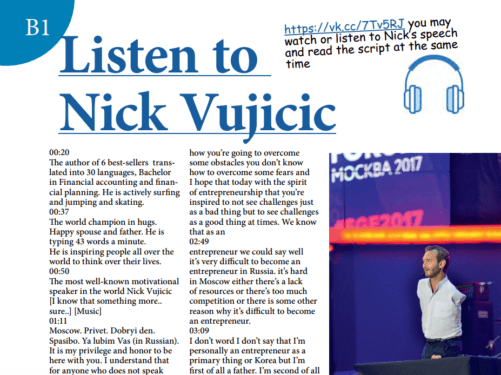 Motivational Speech by Nick Vujicic